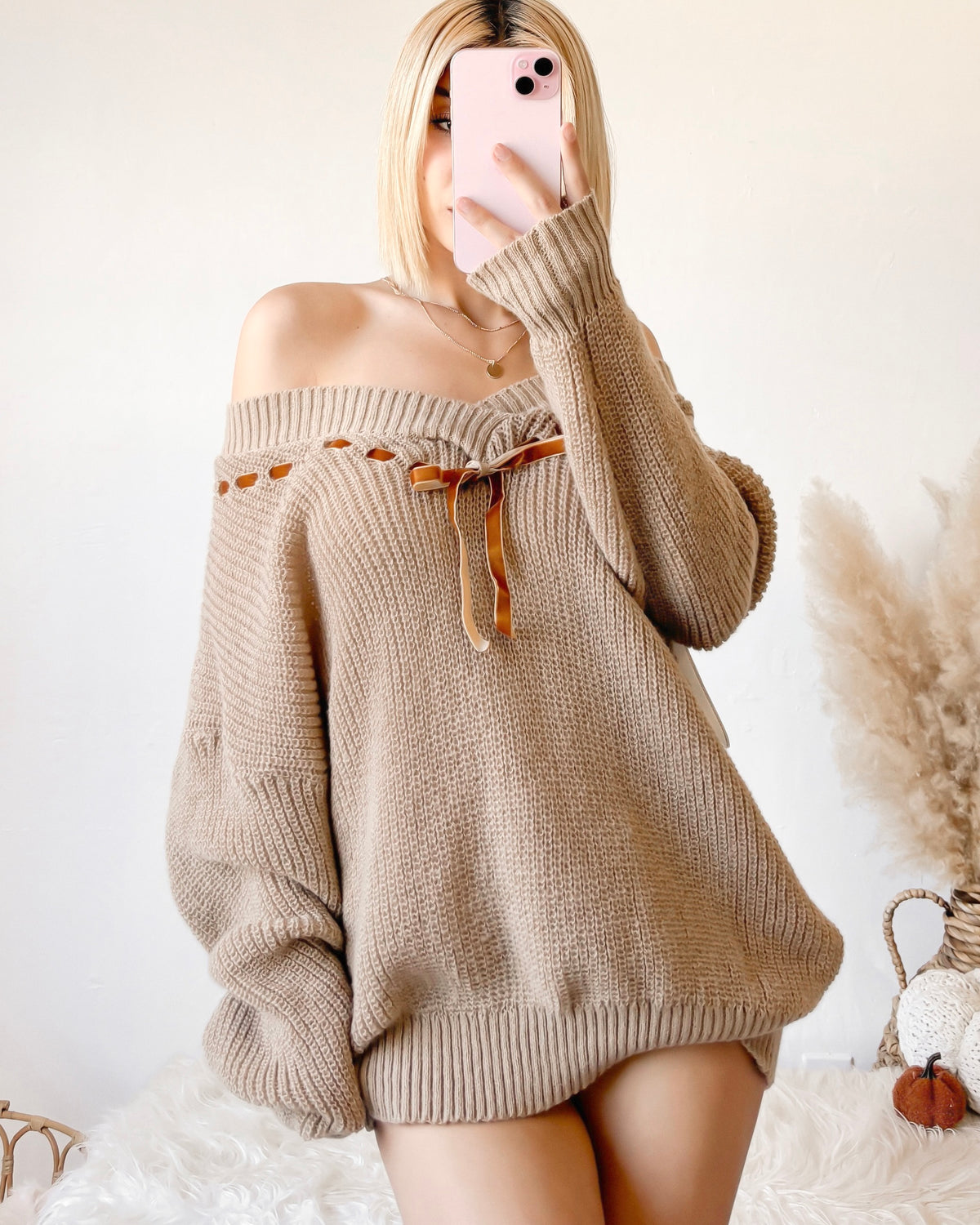 RESTOCKED! VINTAGE INSPIRED: PENELOPE OVERSIZED KNIT SWEATER